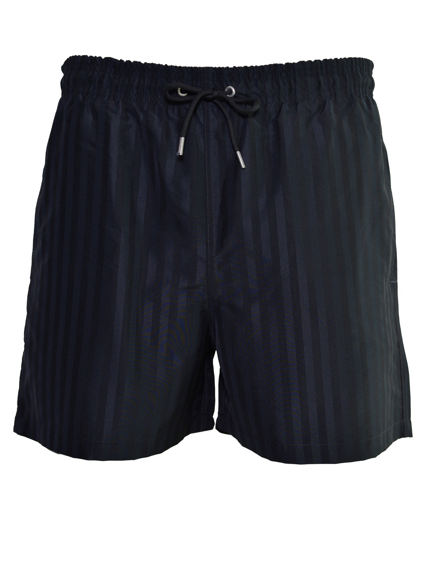 Striped Black Bermuda