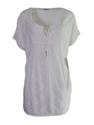 Baby Doll Embroidered Crinckle Dress