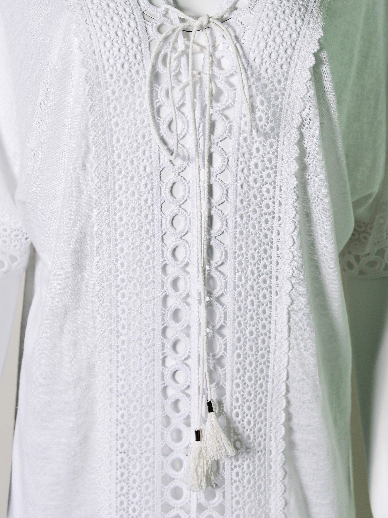 Gypur and Linen Strapped V Neck Maxi Dress - Image 3
